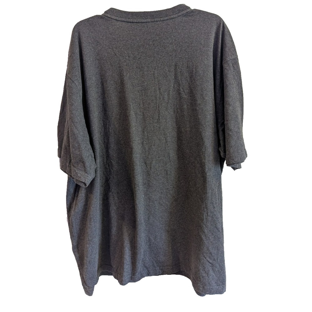 Carhartt Henley Short Sleeve T Shirt Men's 2XL Grey Loose Fit Work K84 - Picture 2 of 5